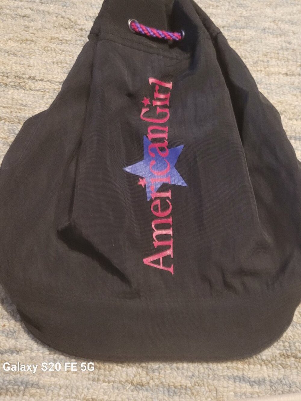 American Girl Nylon Drawstring bag